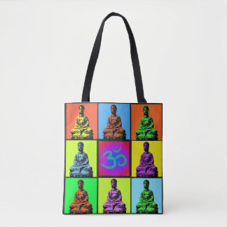 Tote Bag Bouddha Pop Art