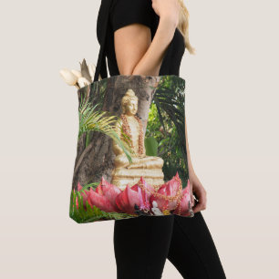 Tote Bag bouddhisme, bouddha, statue, religion, or, asie,