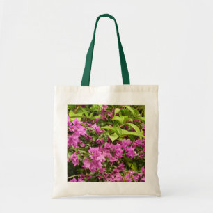 Tote Bag Bougainvillées tropicales violettes