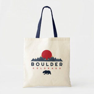 Tote Bag Boulder, Colorado vintage - montagne Souvenirs