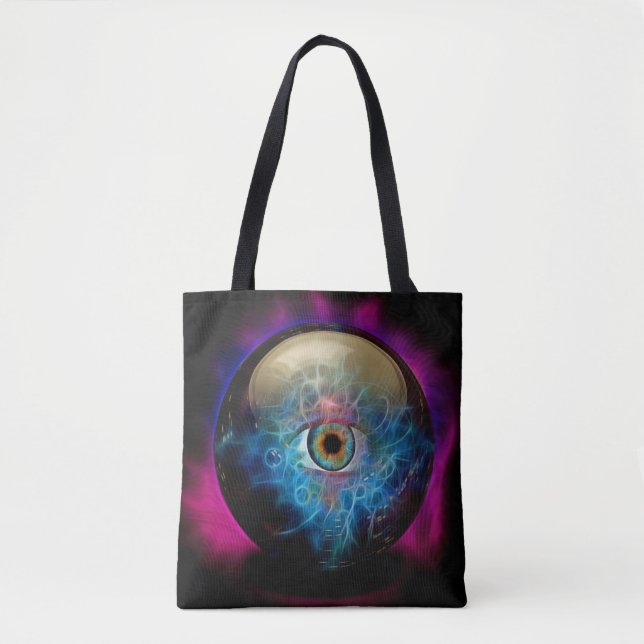 Tote Bag Boule de cristal avec oeil (Devant)