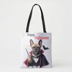 Tote Bag Bouledogue français Halloween French Bulldog