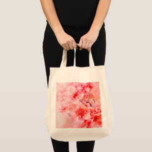 Tote Bag Boules de fleurs de cerisier d'aquarelle