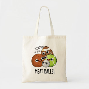 Tote Bag Boules de viande amusant jeu de nourriture