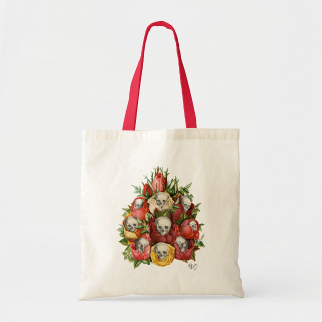 Tote Bag Bouquet de crânes (Devant)