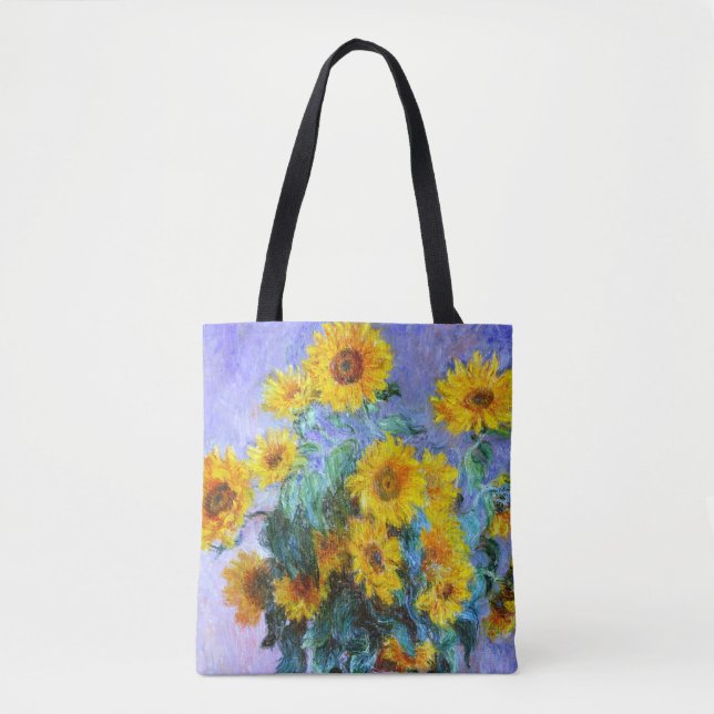 Tote Bag Bouquet de tournesols Claude Monet Art (Devant)