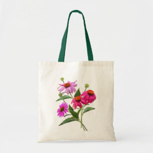 Tote Bag Bouquet Echinacea