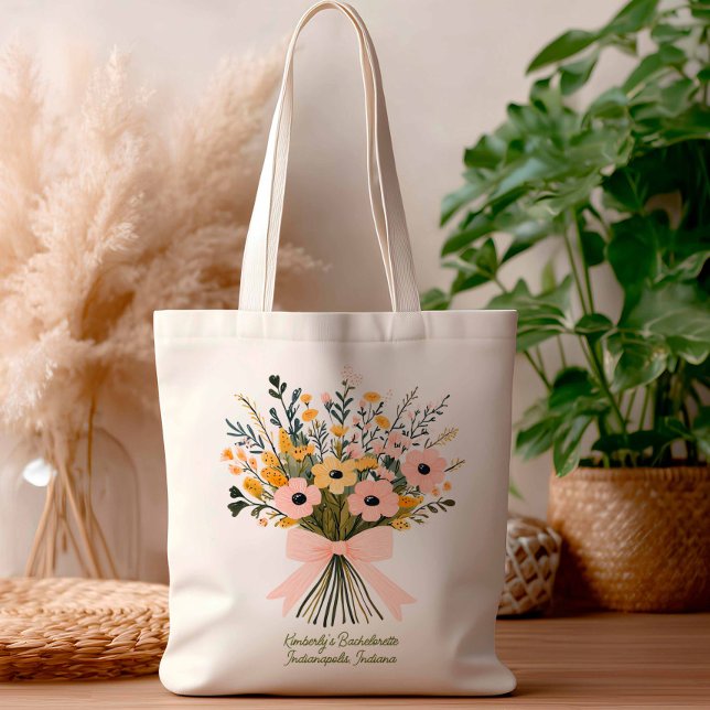 Tote Bag Bouquet Mariage moderne et tendance (Créateur téléchargé)