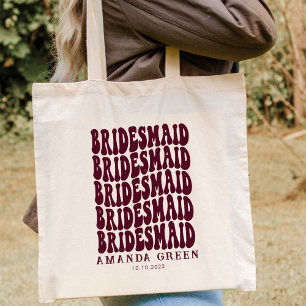 Tote Bag Bourgogne Amusants Rétro Boho Personnalisé Bachelo