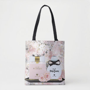 Tote Bag Bouteilles de parfum de New York Or & Roses Roses