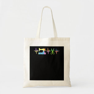 Tote Bag Bouton de coeur à coudre - Odeur à coudre