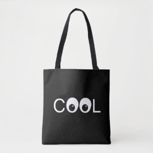 Tote Bag Boutons cool sur noir