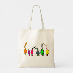 Tote Bag Boutons de chat colorés