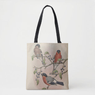 Tote Bag Bouvreuil du Nord par John Gould