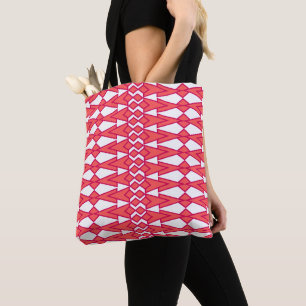 Tote Bag Bowties rouges et roses