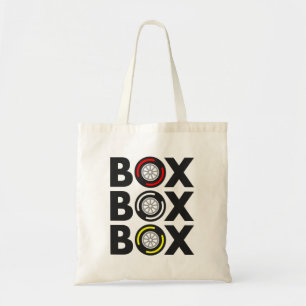 Tote Bag "Box Box Box" F1 Tyre Compound Design