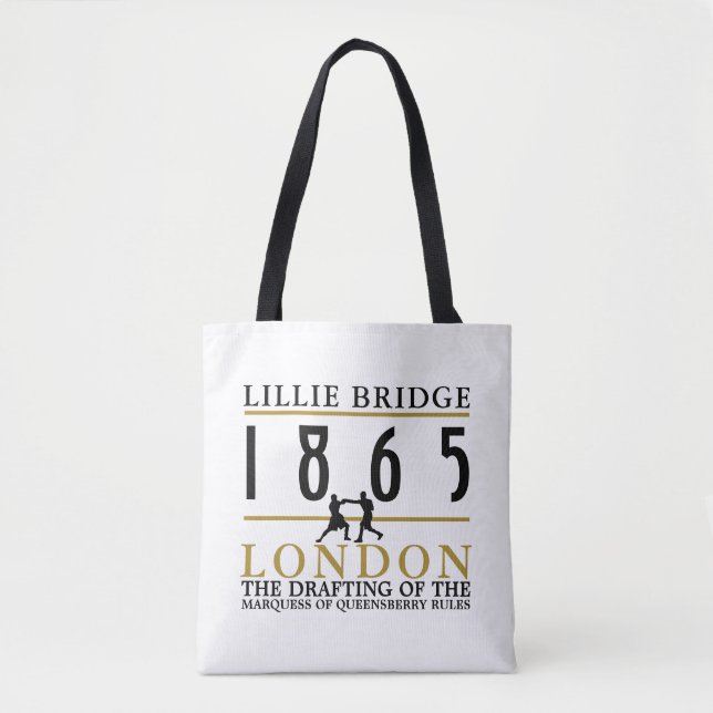 Tote Bag Boxe, Queensberry Rules (Devant)