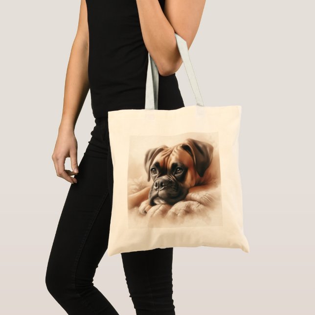 Tote Bag Boxer Dog : Maître du Calme et Expert en Câlins (Devant (produit))