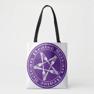 Tote Bag Braise Seitan Vegan Pentagram (light version)