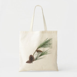 Tote Bag Branche de pin avec les cônes