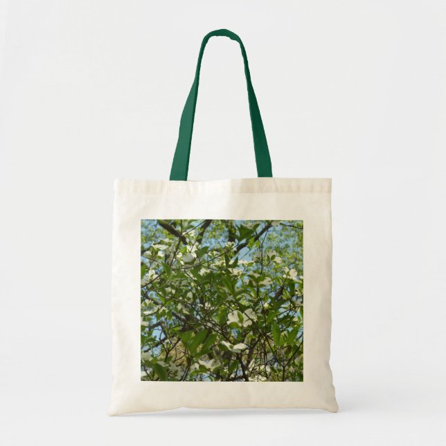 Tote Bag Branche of Dogwood Blossoms Spring Trees (Devant)