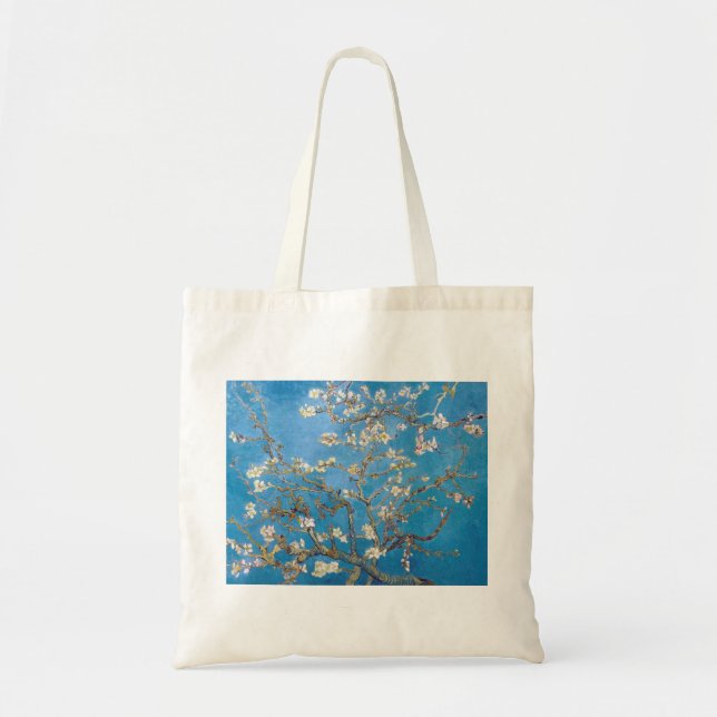 Tote Bag Branches avec la peinture de Van Gogh de fleur (Devant)