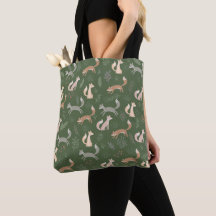 Branches d'hiver Fox et Motif Feuille