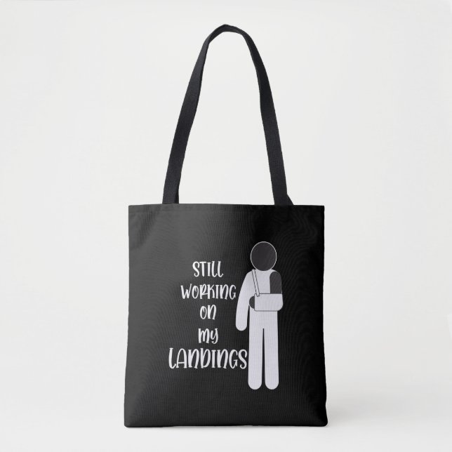 Tote Bag Bras brisé, mieux vaut Stuntman Kid (Devant)