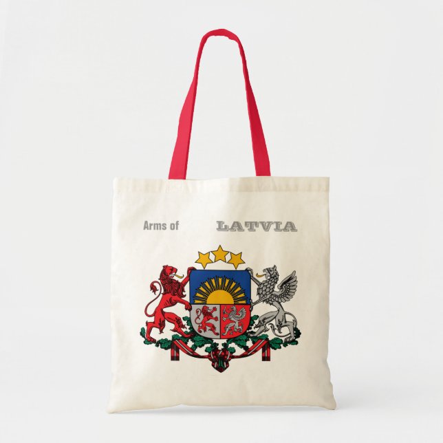 Tote Bag Bras de la LETTONIE (Devant)