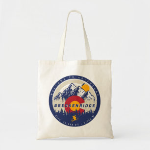Tote Bag Breckenridge Colorado Drapeau Montagne Ski Souveni