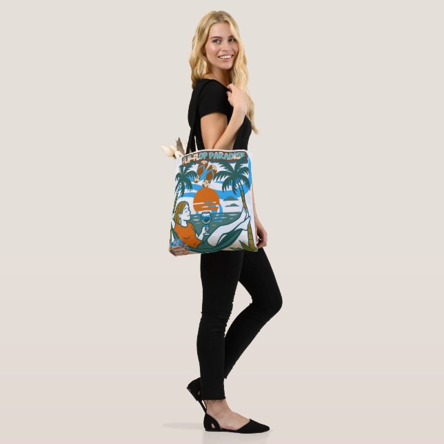 Tote Bag Breeze Salé & Jortes De Sable : The Ultimate Beach (Sur le modèle)