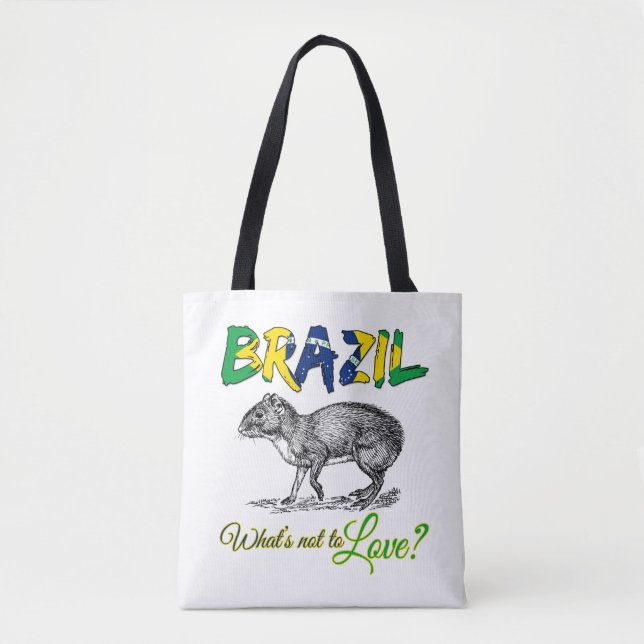 Tote Bag Brésil - Ce qui ne va pas aimer Brasil Citation (Devant)