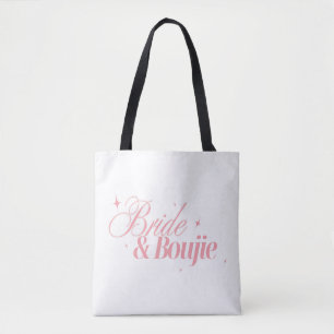 Tote Bag Bride & Boujie Design Bachelorette Fille à Paill