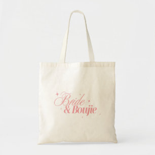 Tote Bag Bride & Boujie Design Bachelorette Fille à Paill
