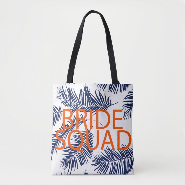 Tote Bag Bride Squad Tropical Blue (Devant)