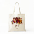 Bridesmaid cadeaux rose bordeaux tournesols