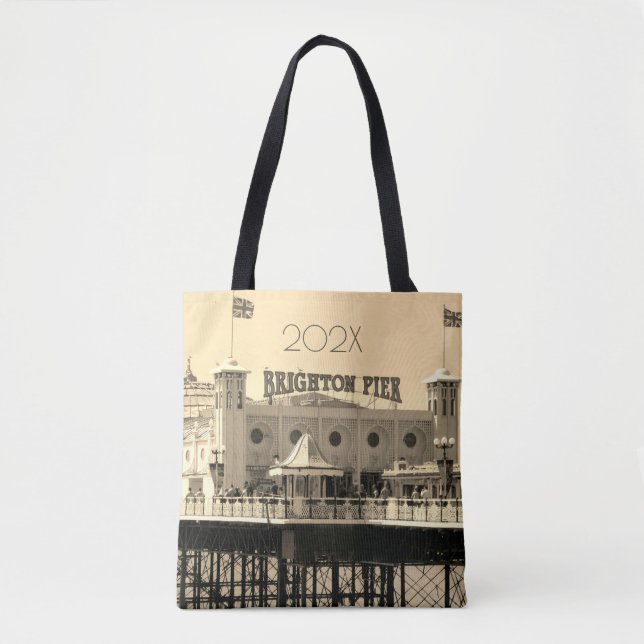 Tote Bag Brighton Pier ANGLETERRE Année Voyage vacances (Devant)