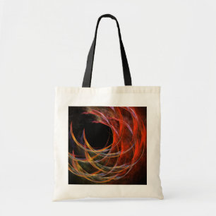 Tote Bag Briser le Cercle Vortex de Feu Art Abstrait