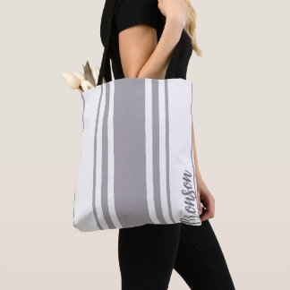 Tote Bag Bronson Minimalist Stripes Monogramme