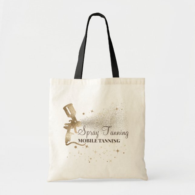 Tote Bag Bronzage doré Tan Paint Spray Tanning (Devant)