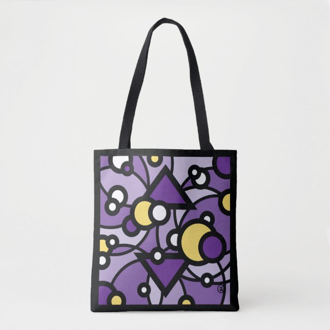 Tote Bag Brouillard Violet (Devant)