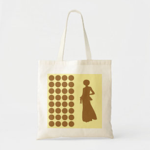 Tote Bag Brown crème de sucre Points neutres Mode Silhouett