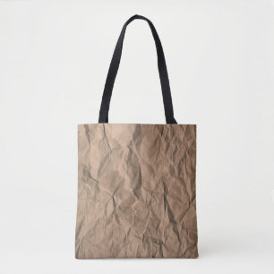Tote Bag Brown texture de papier recyclé broyé