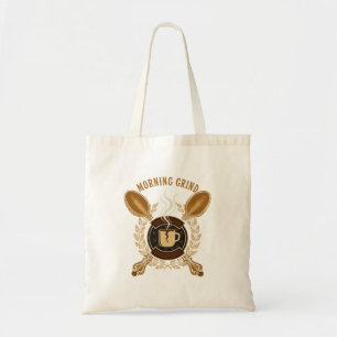 Tote Bag Broyeur du matin   Emblème vintage rétro pour amat