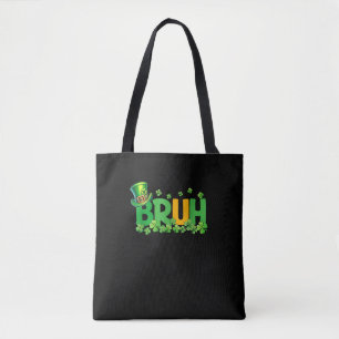 Tote Bag Bruh St Patrick's Day Ados Garçons Enfants Drôle C