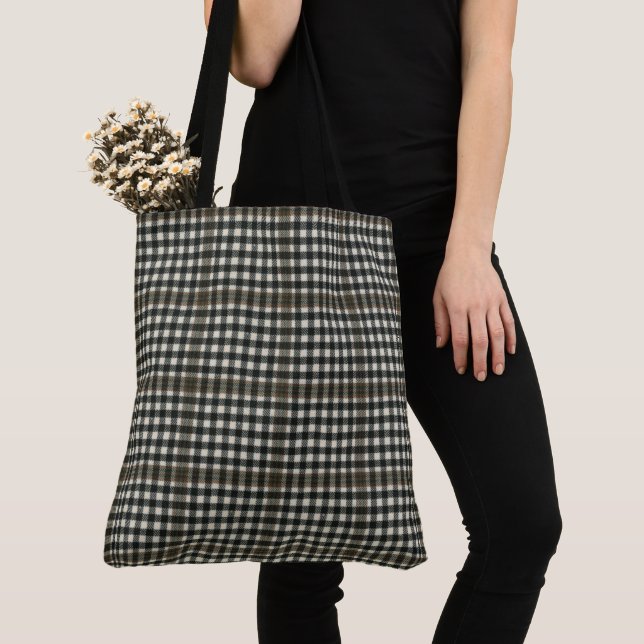 Tote Bag Brûler Check Tartan (De près)
