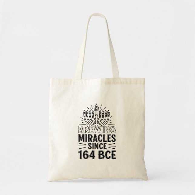 Tote Bag Brûler des miracles depuis 164 BCE Hanoukka juif (Devant)