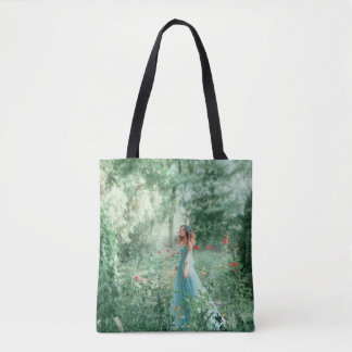 Tote Bag Brunette Princess : Aquarelle de la forêt de fées