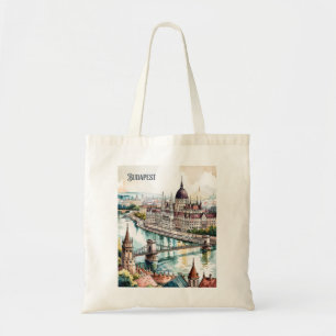 Tote Bag Budapest Hongrie Parlement Rivière Danube Skyline