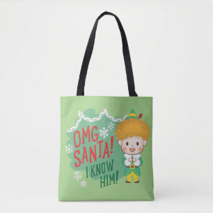 Tote Bag Buddy l'Elf OMG Père Noël ! Je Le Connais !
